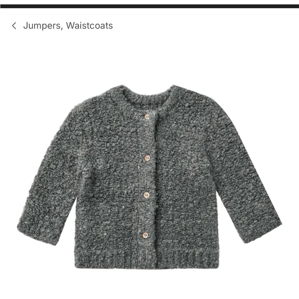 Rylee and Cru Cozy Gray Knit Cardigan